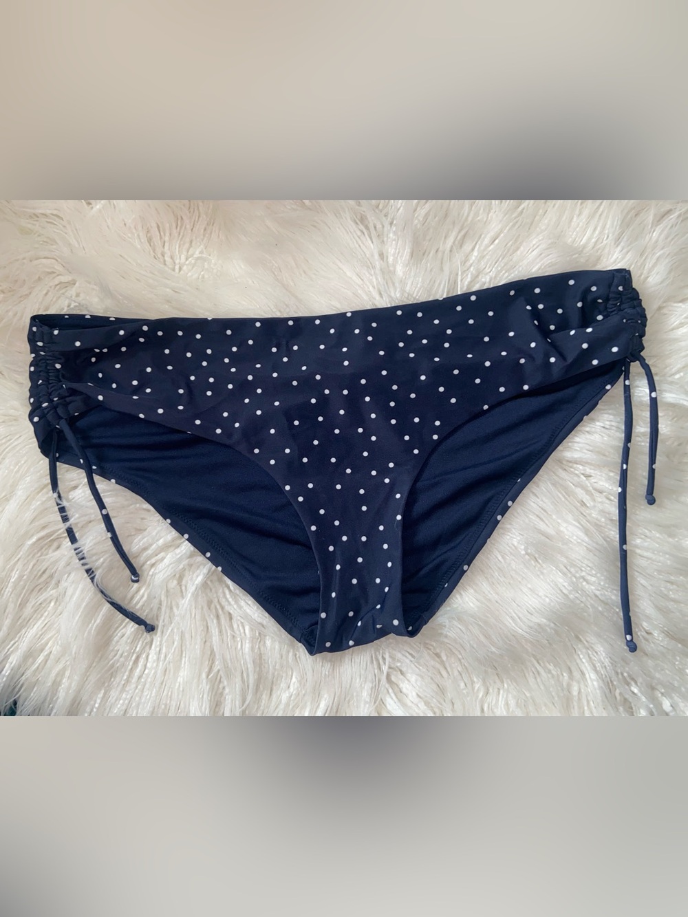 GAP Navy and White Polka Dot Swim Bottoms